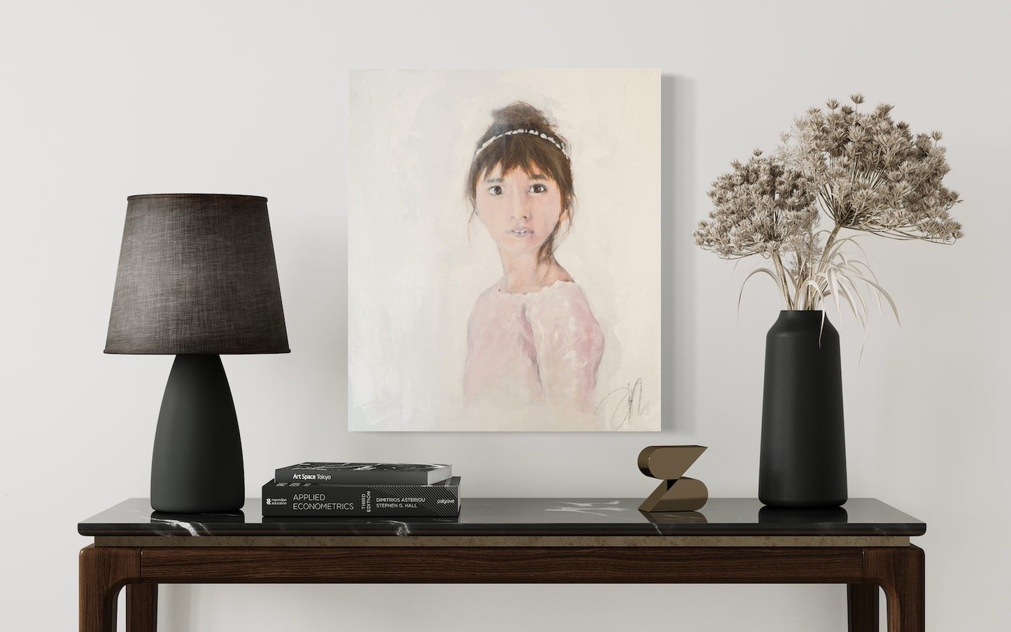 a girl contemporary painting