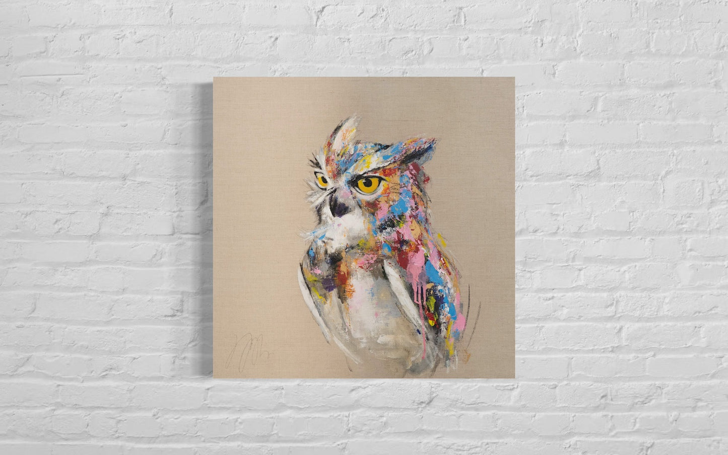 owl contemporary painting