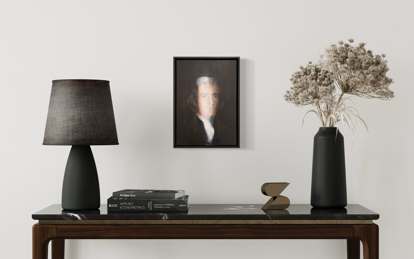 UNTITLED Portrait work (Thomas Jefferson) contemporary painting