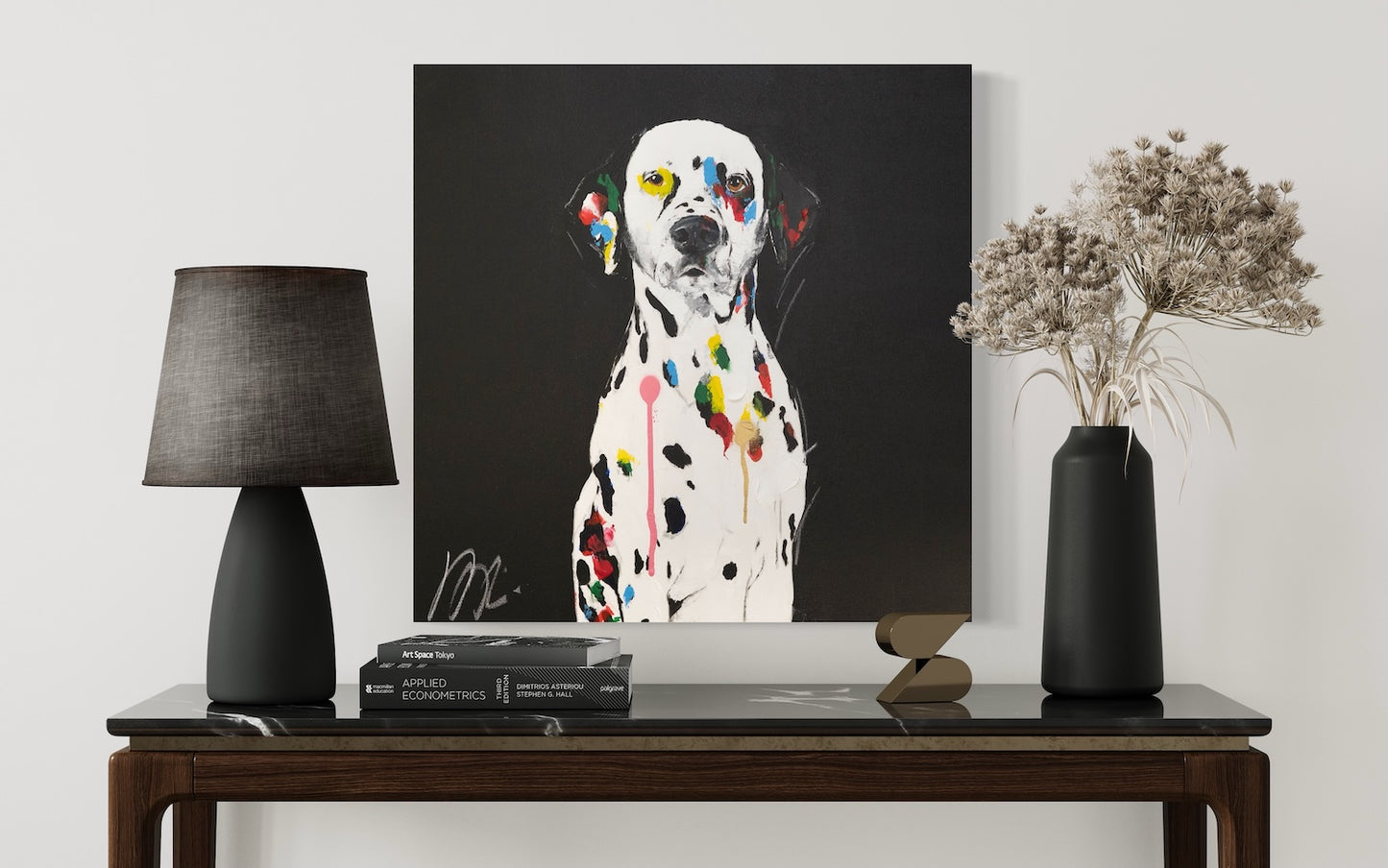 Title of artwork "Dalmatian" contemporary painting