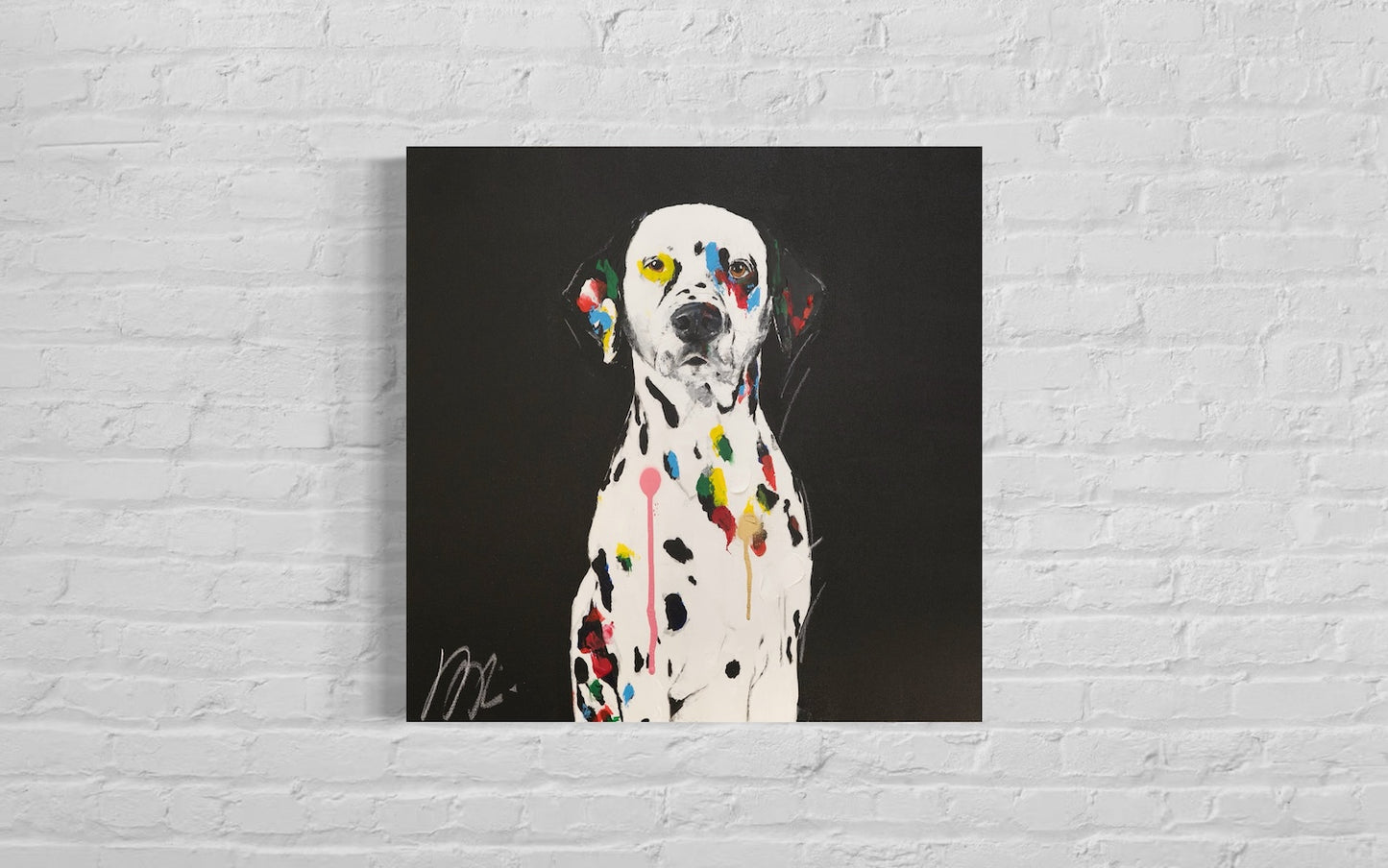 Title of artwork "Dalmatian" contemporary painting