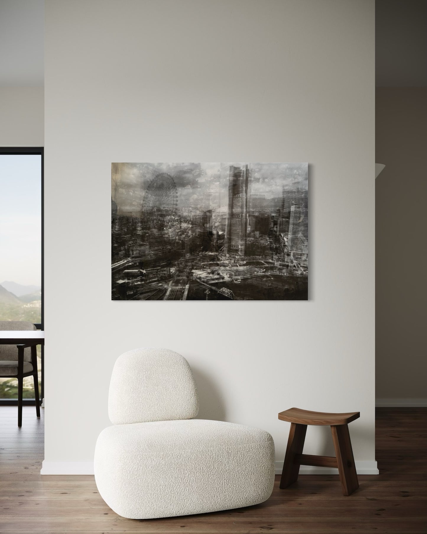 Title of artwork "Yokohama" contemporary painting