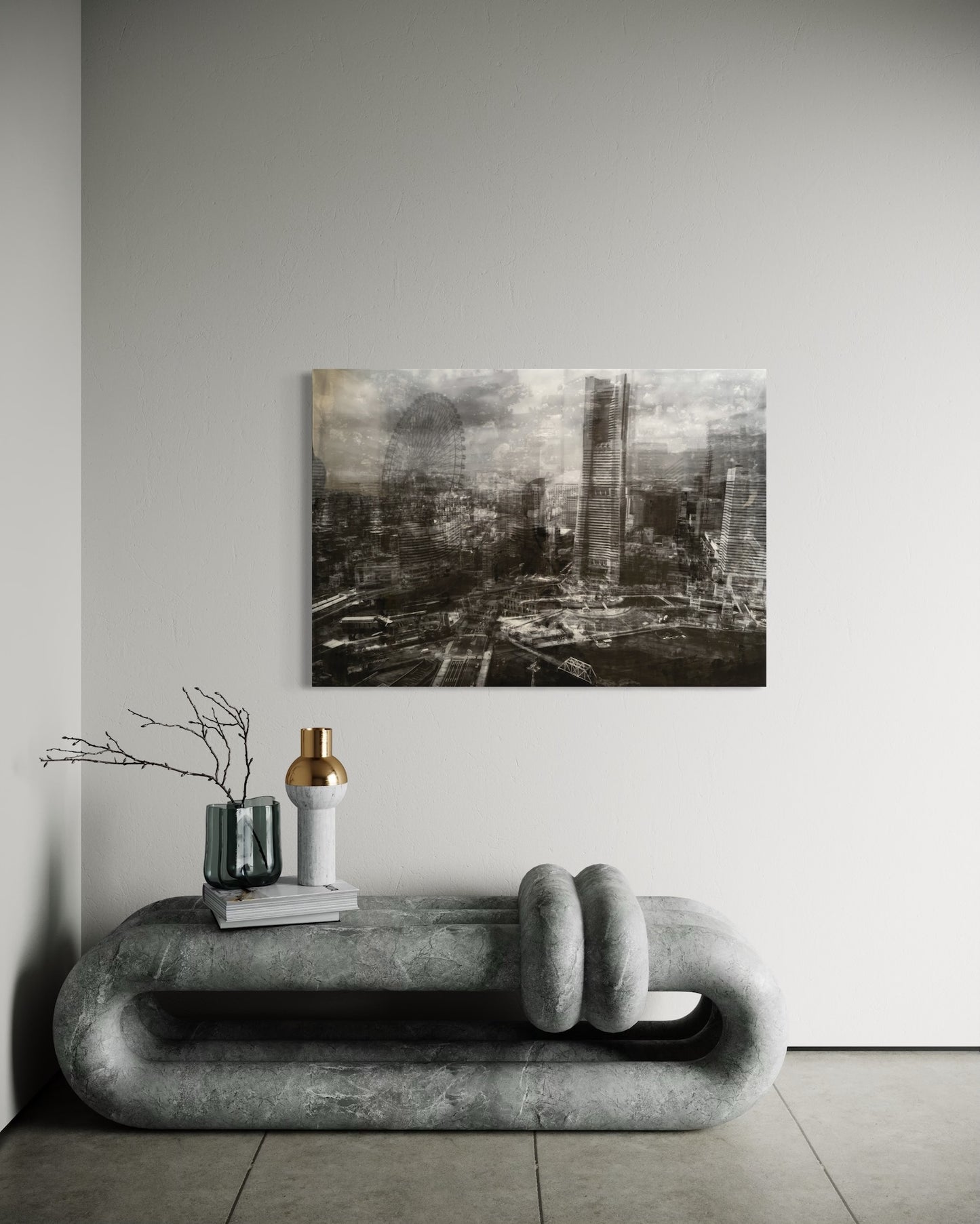 Title of artwork "Yokohama" contemporary painting