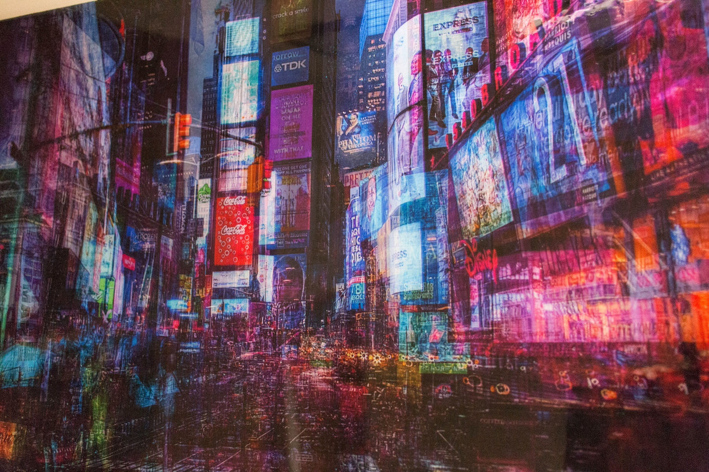 New York, Times square painting