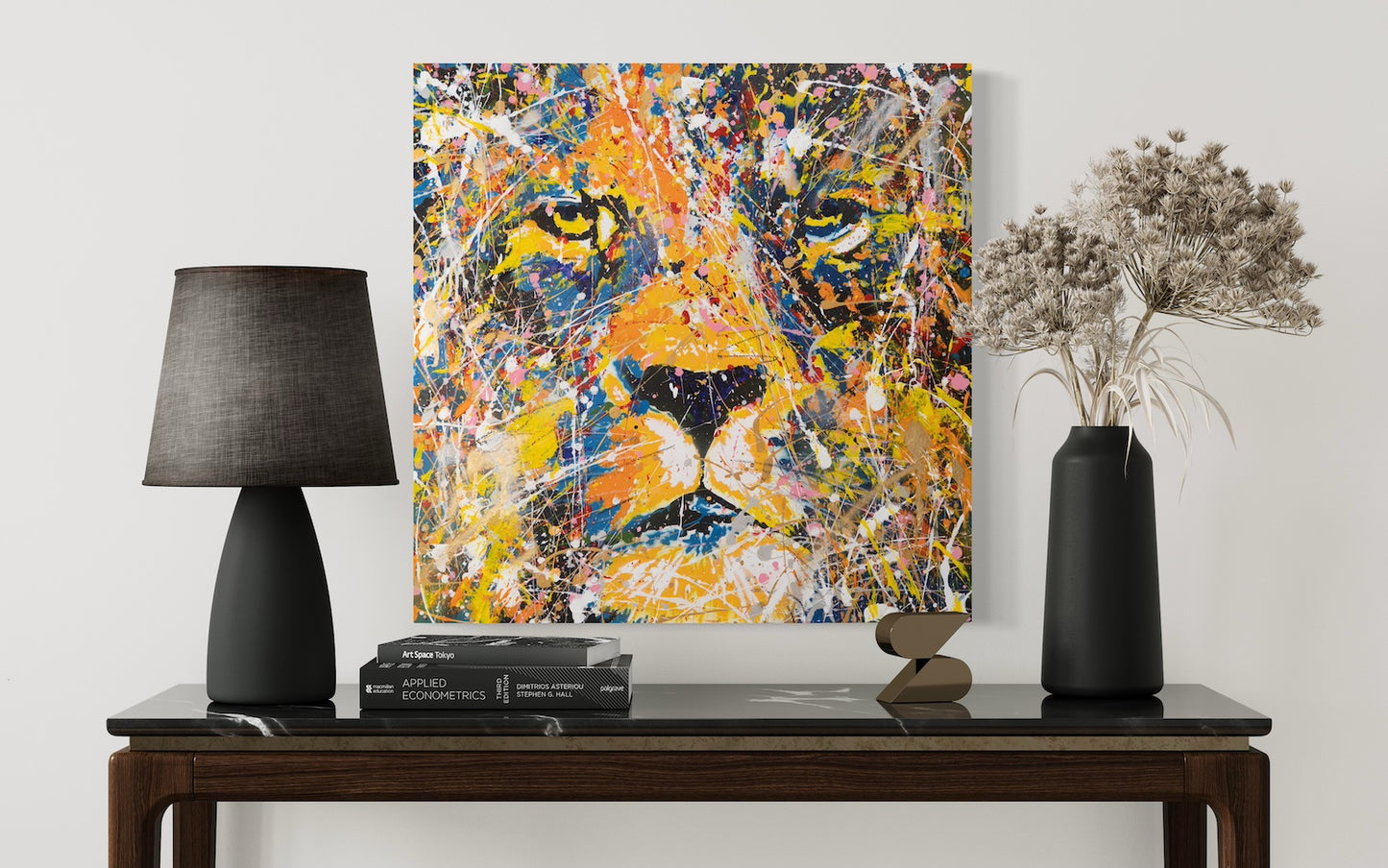 "LION (multi color edition)" painting