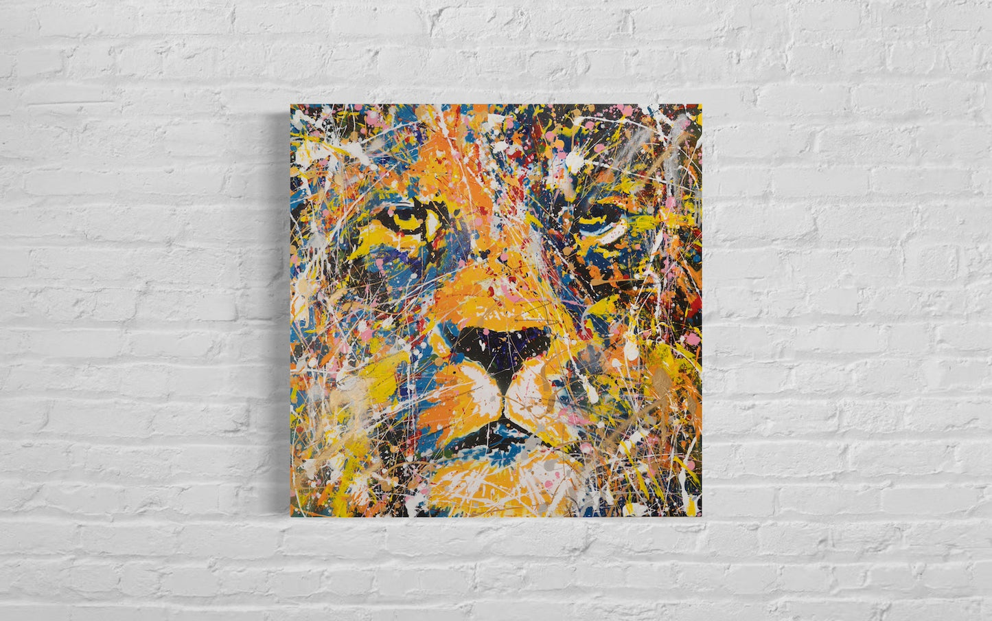 "LION (multi color edition)" painting
