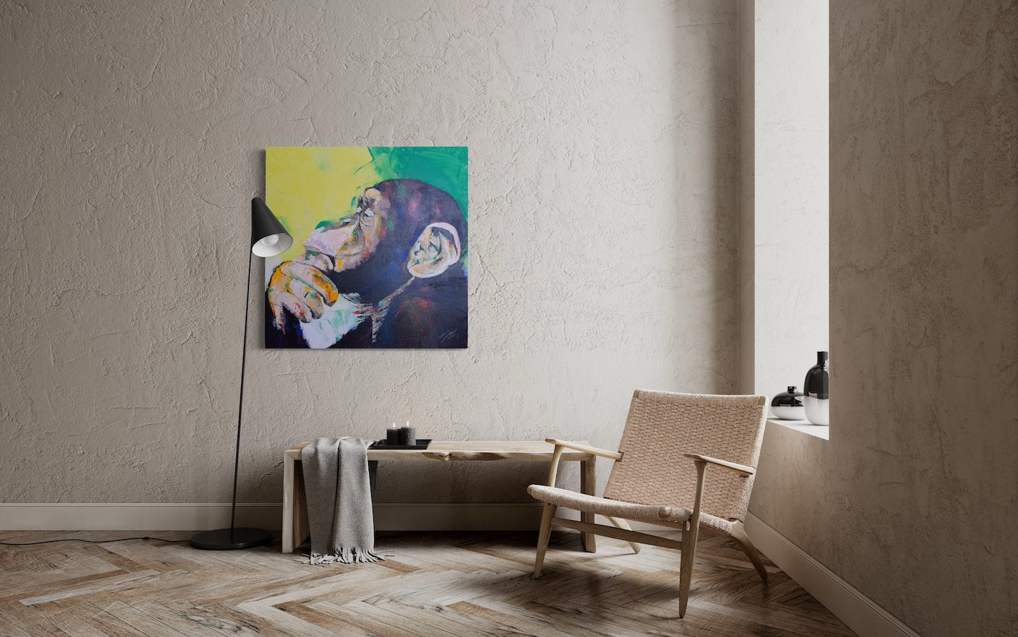 Monkey painting
