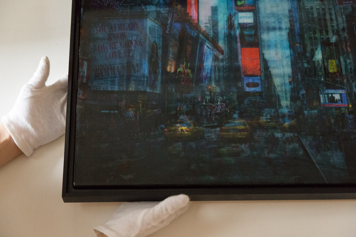 New York, Times square painting
