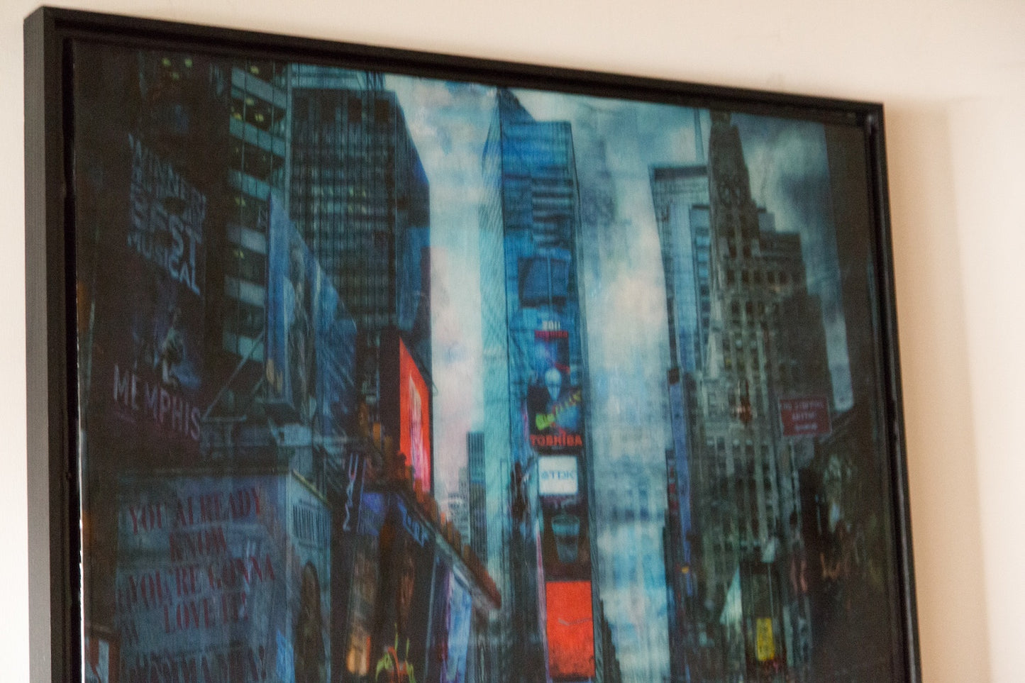 New York, Times square painting