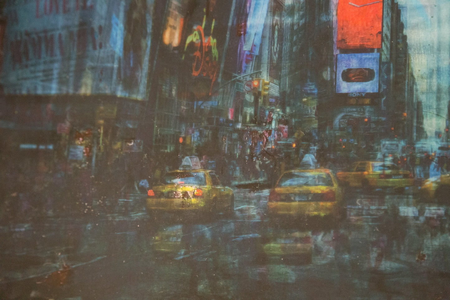 New York, Times square painting