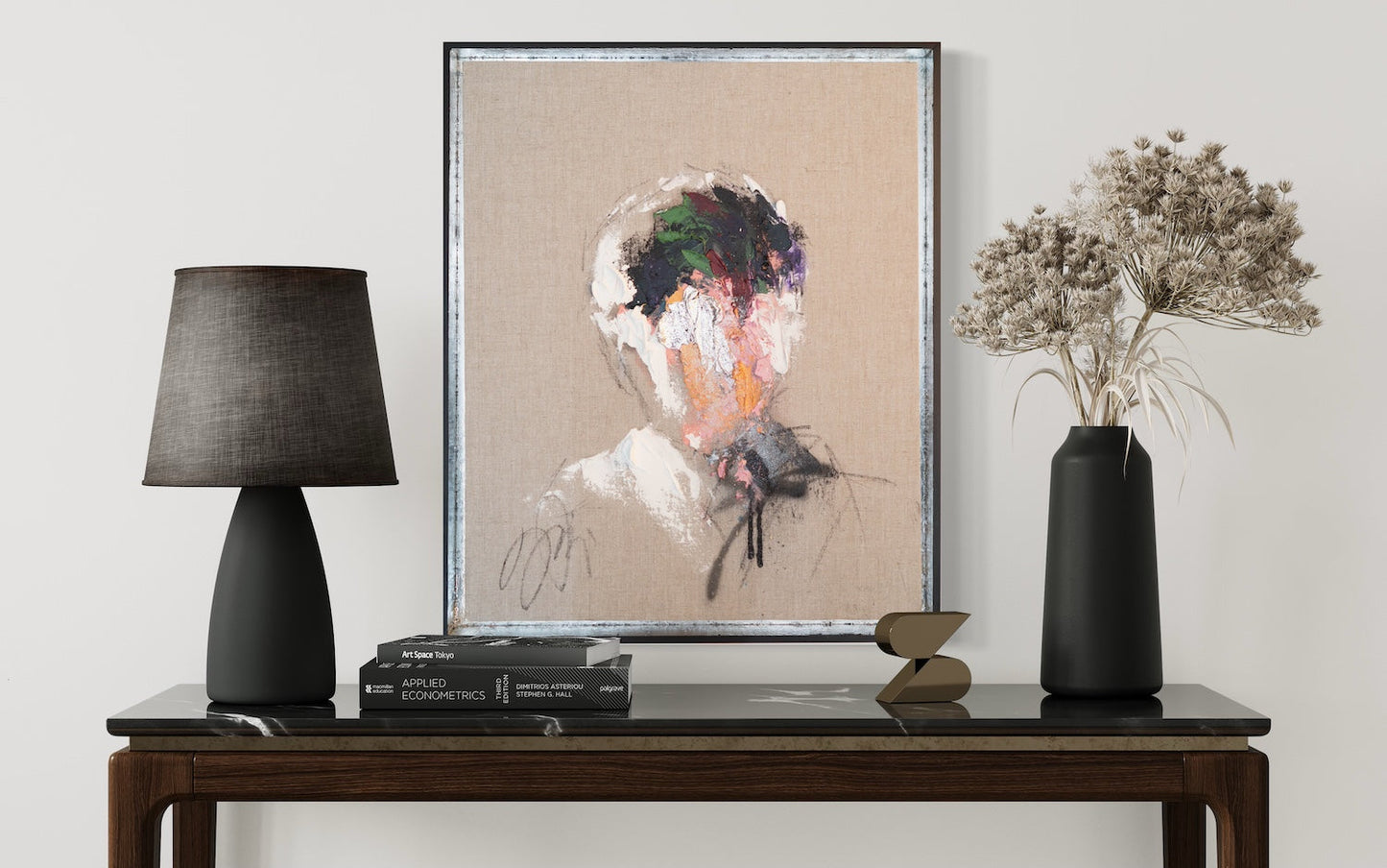Antique Silver Portrait work (Large size) contemporary painting art