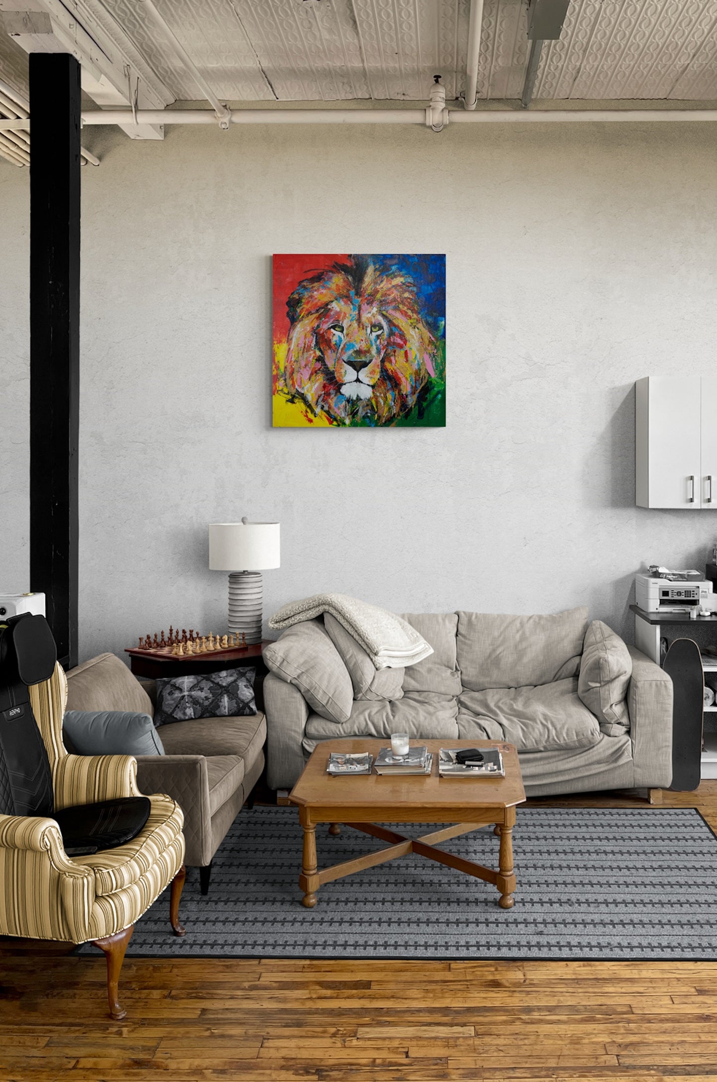LION contemporary painting