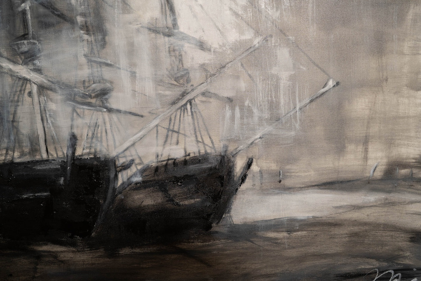 ’Colliers unloading on Hove Beach’ after John Constable