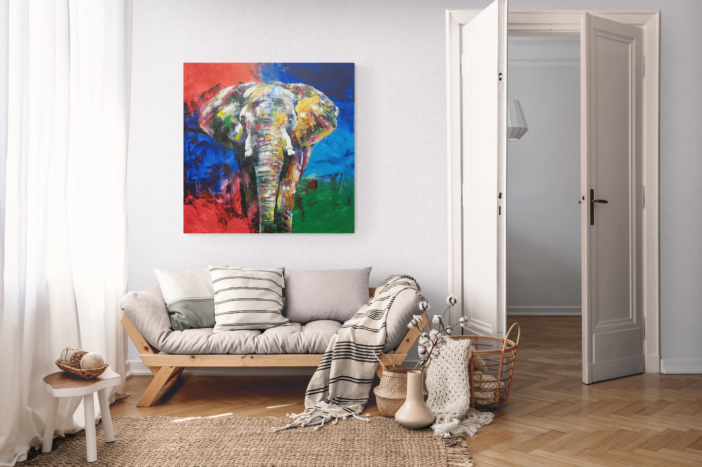 Elephant contemporary painting art