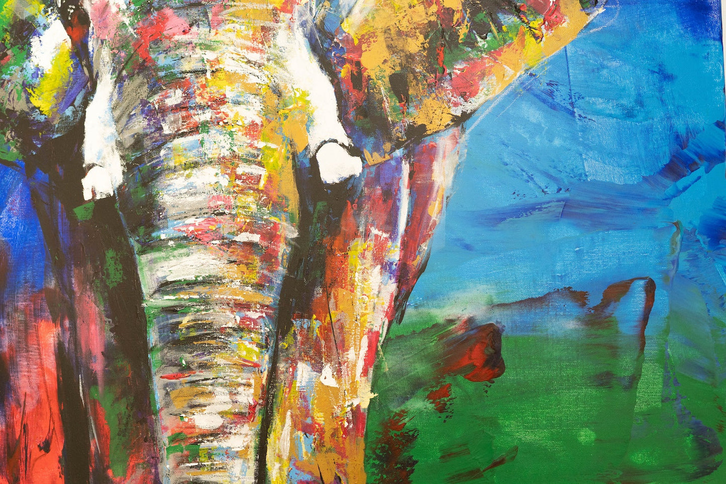 Elephant contemporary painting art