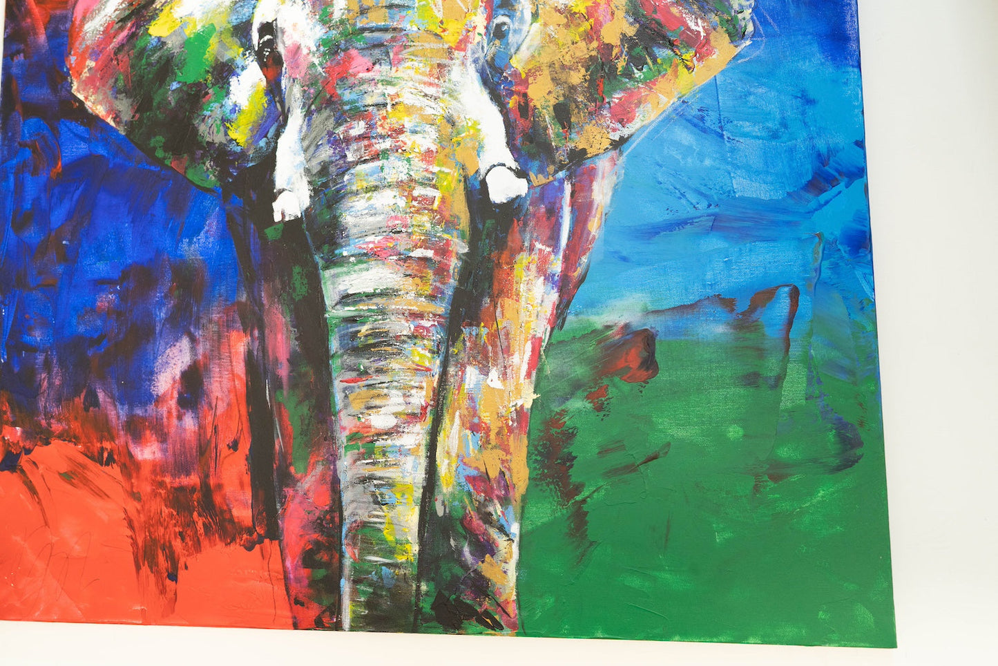 Elephant contemporary painting art