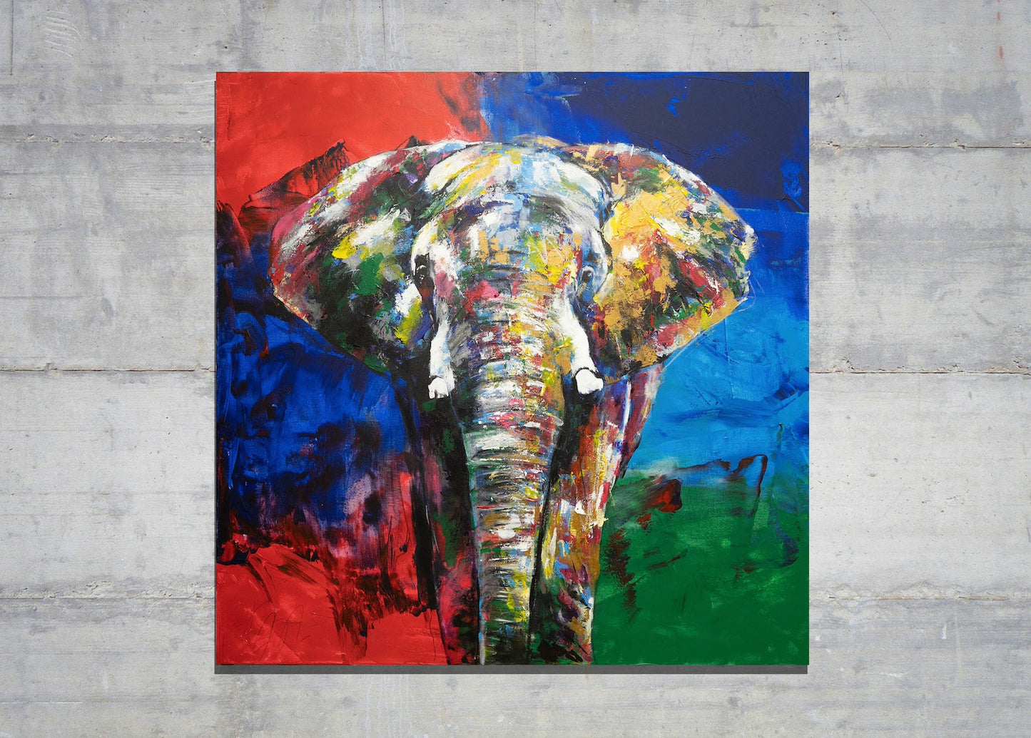 Elephant contemporary painting art