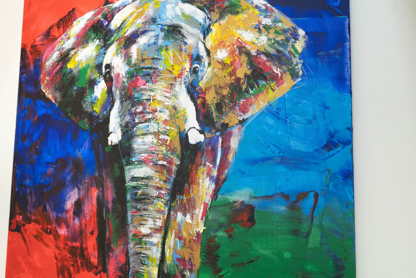 Elephant contemporary painting art