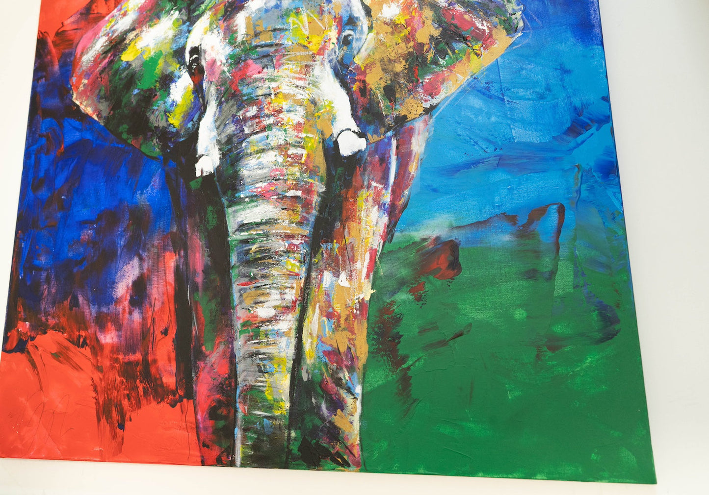 Elephant contemporary painting art