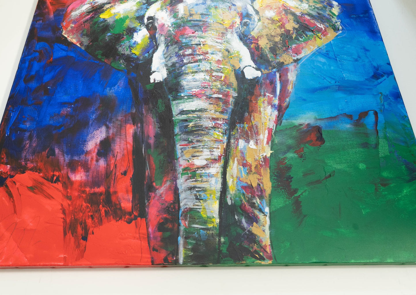 Elephant contemporary painting art