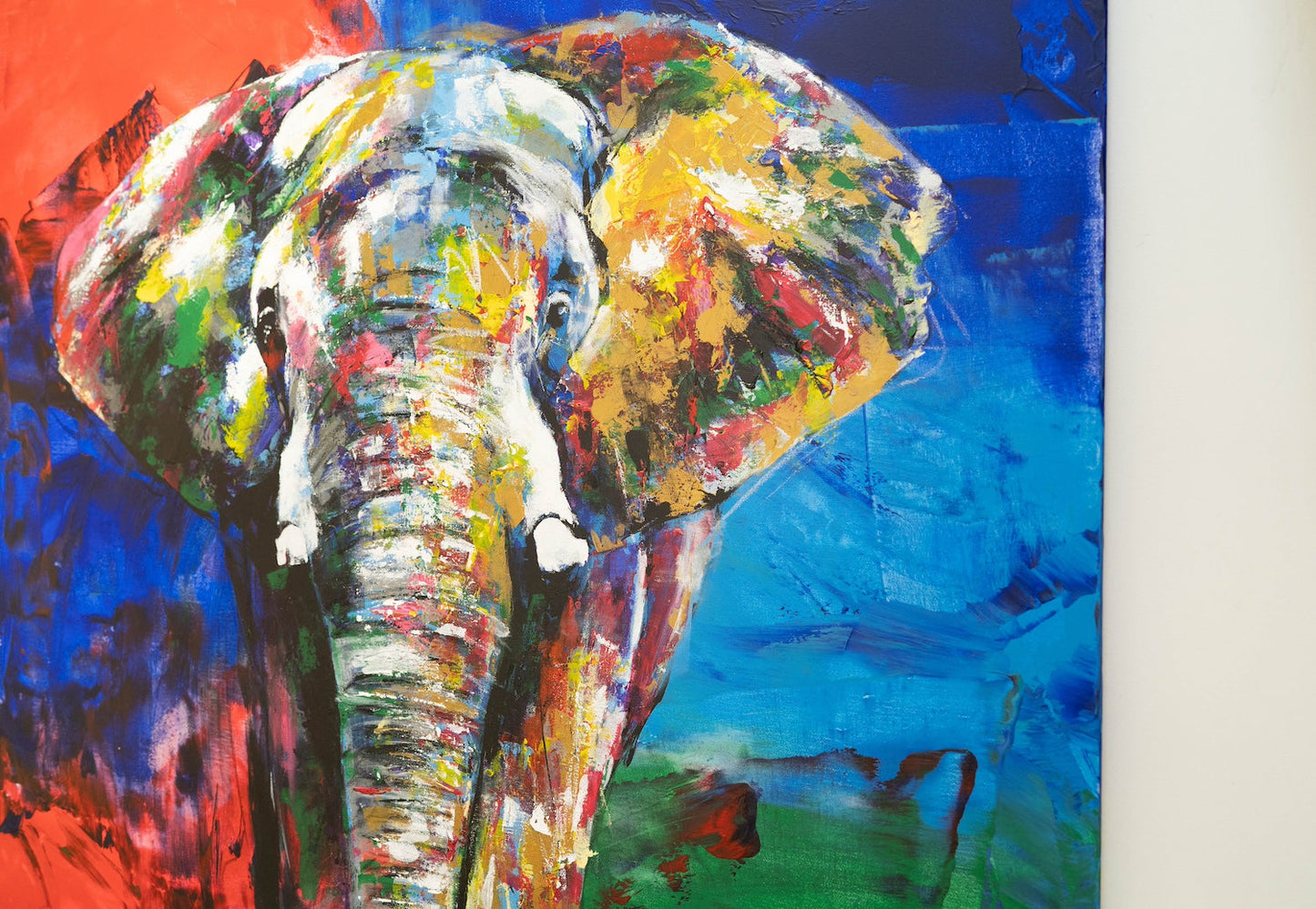 Elephant contemporary painting art