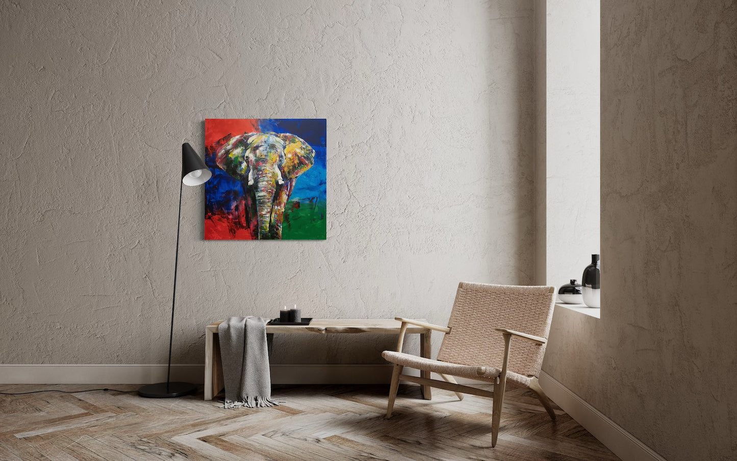 Elephant contemporary painting art