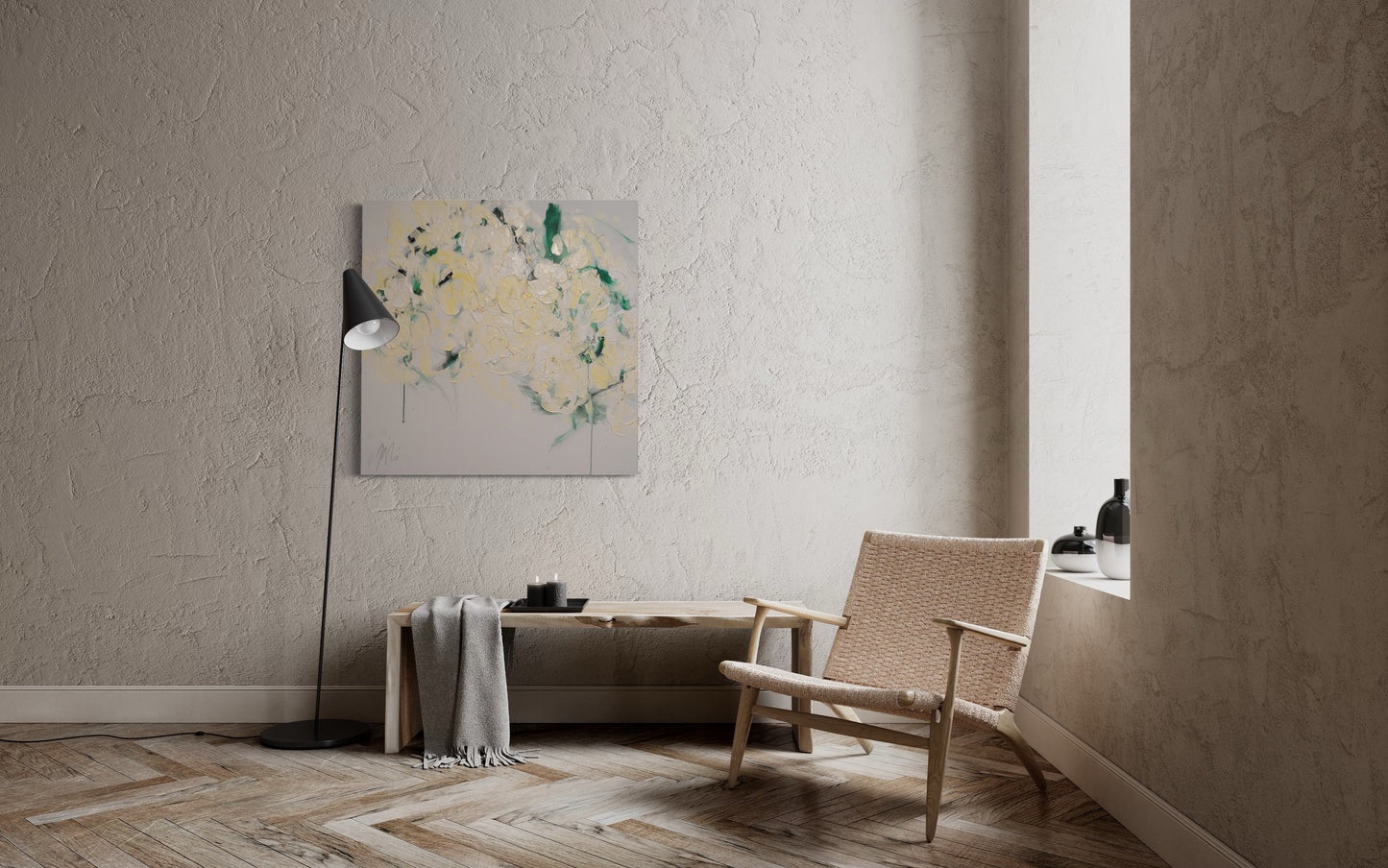Flowers contemporary painting art