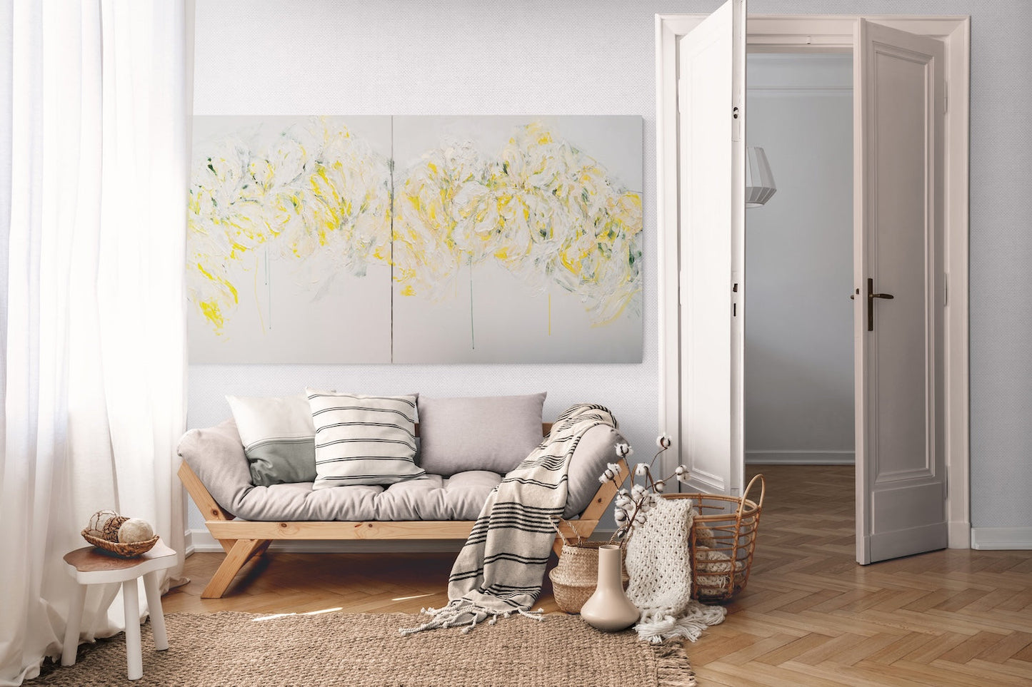 contemporary painting Flowers