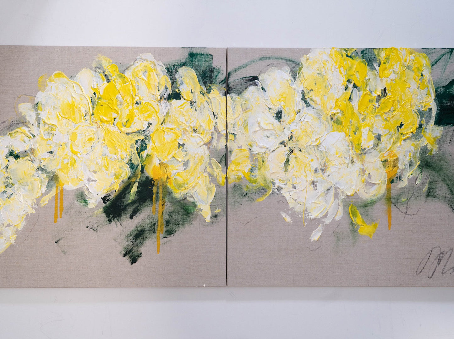 Flowers contemporary painting art