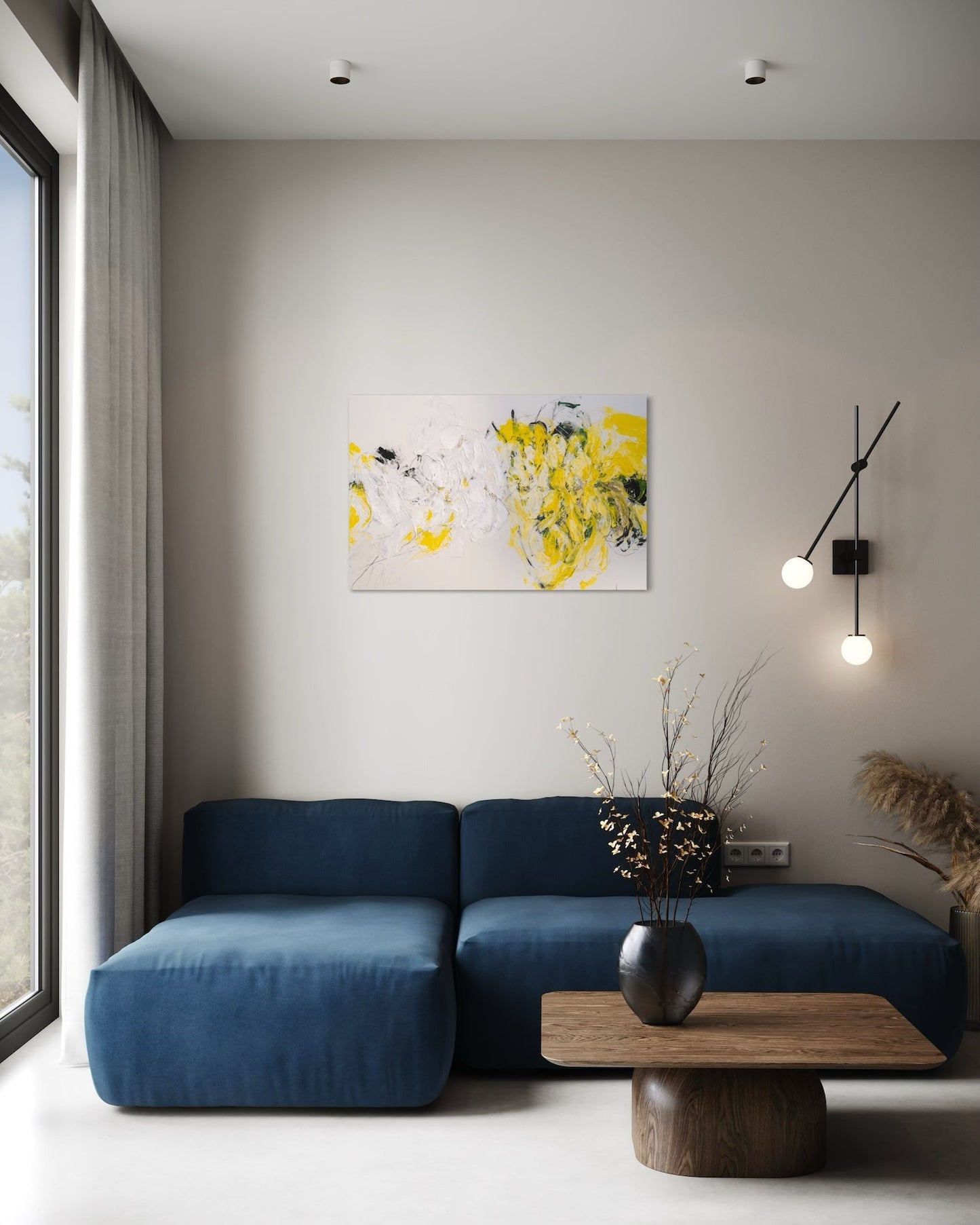 Flowers contemporary painting art
