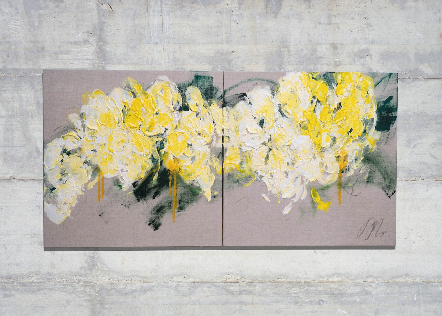 Flowers contemporary painting art