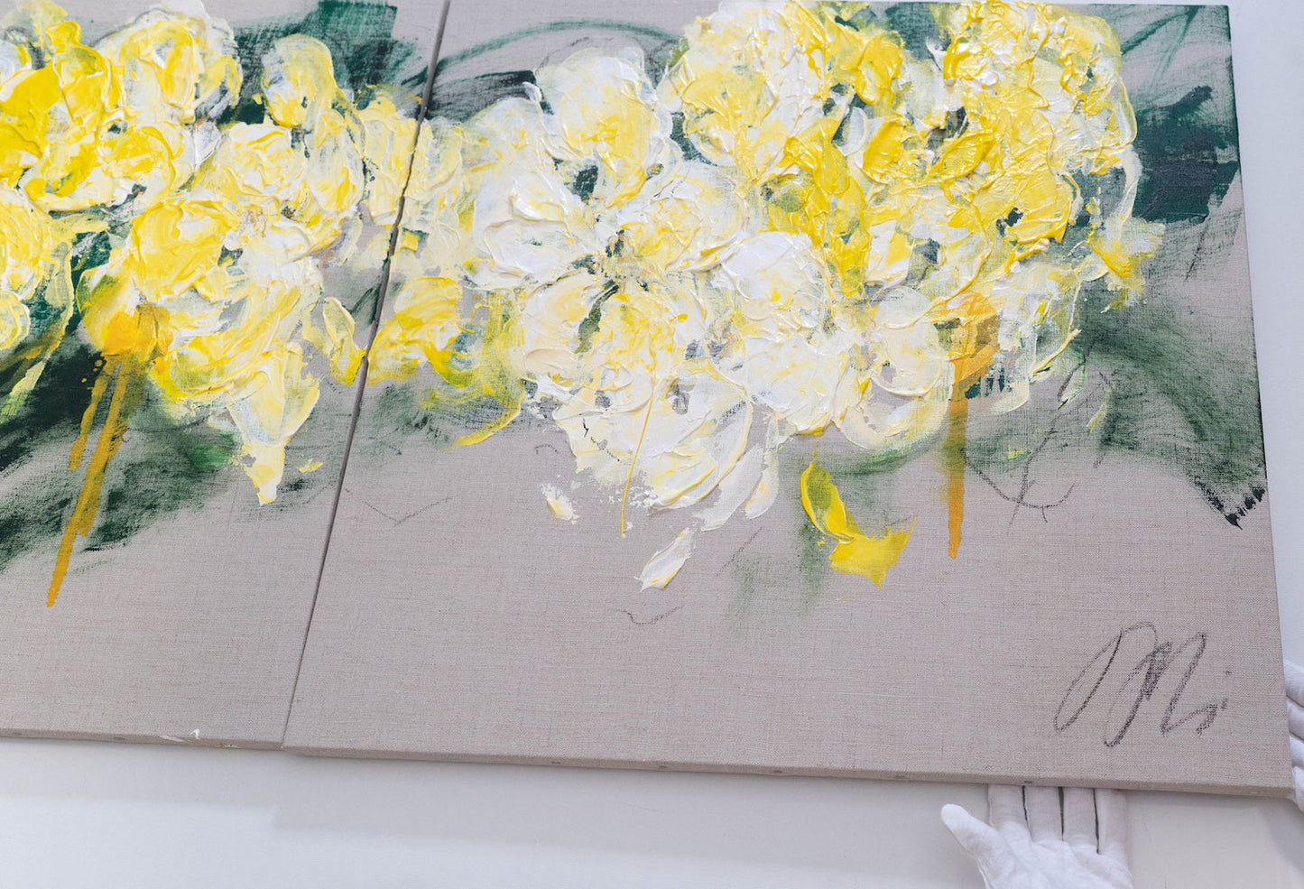 Flowers contemporary painting art