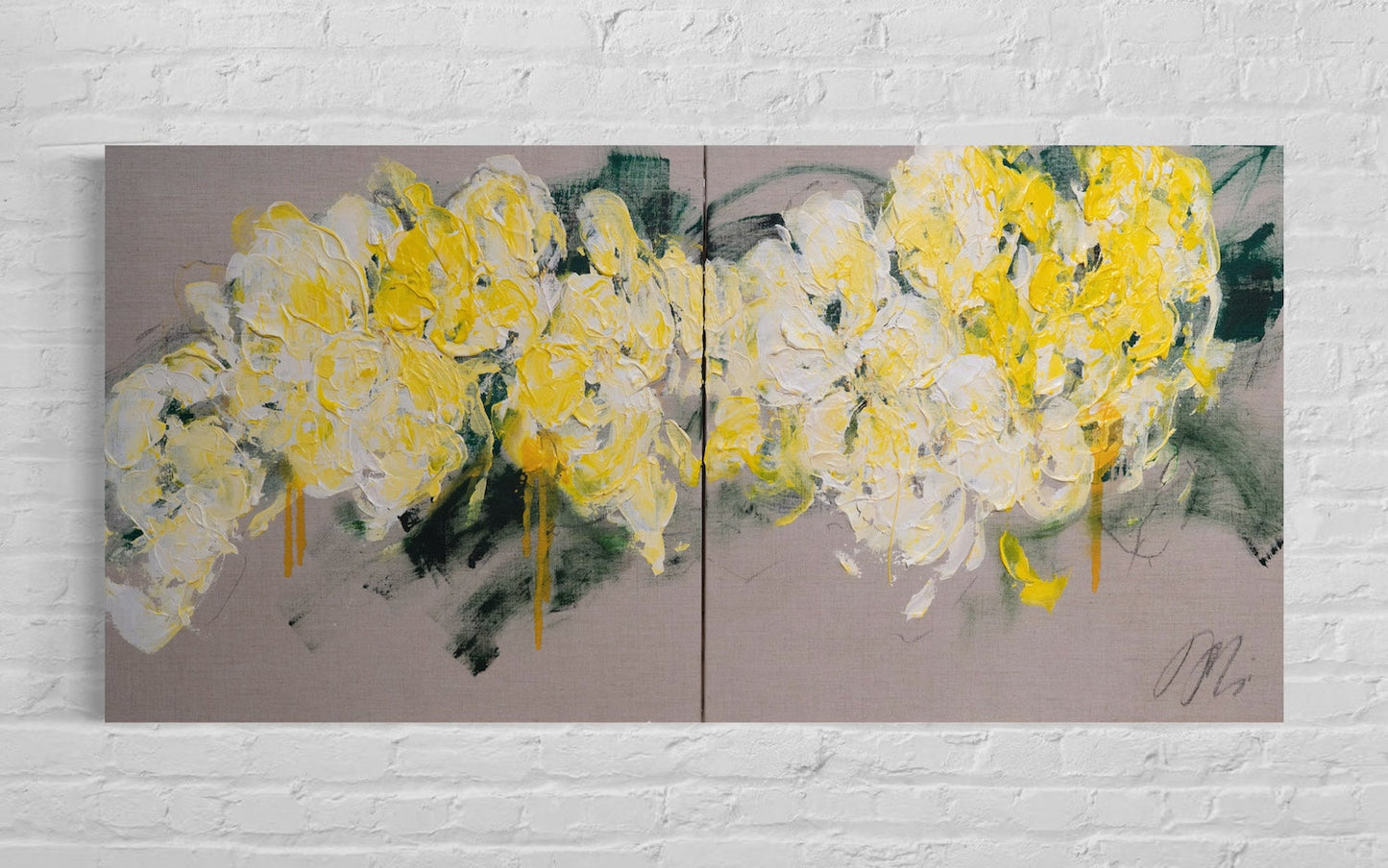Flowers contemporary painting art