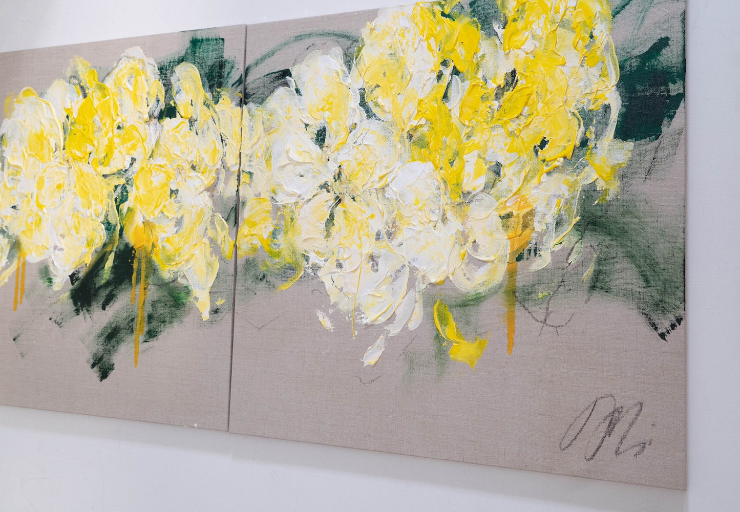 Flowers contemporary painting art