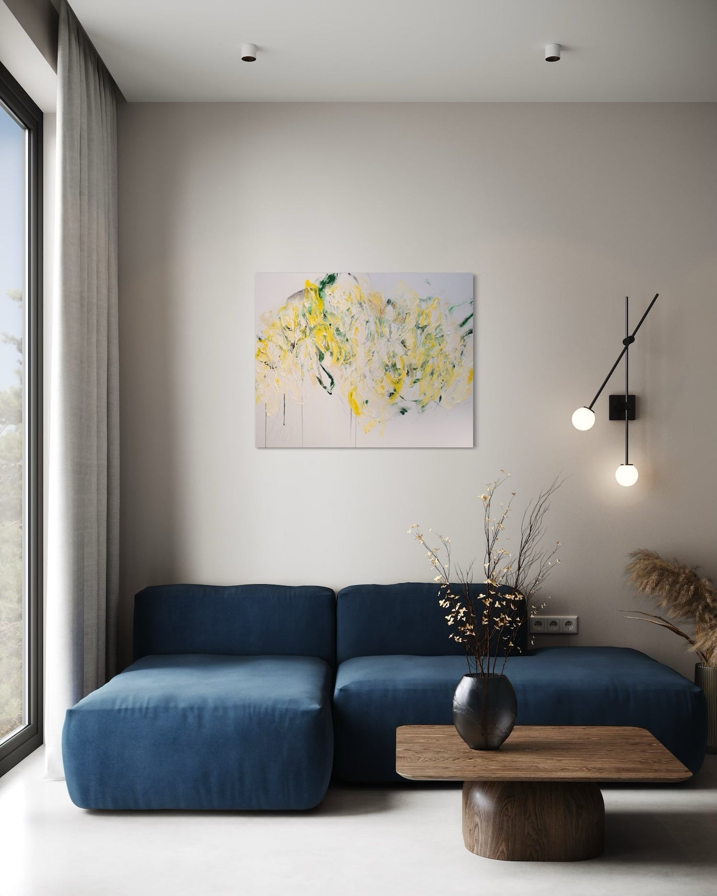 Flowers contemporary painting art
