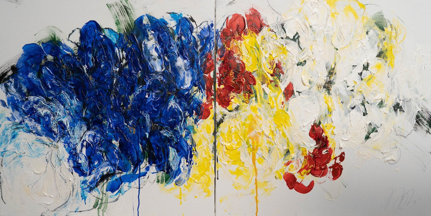 Flowers contemporary painting art