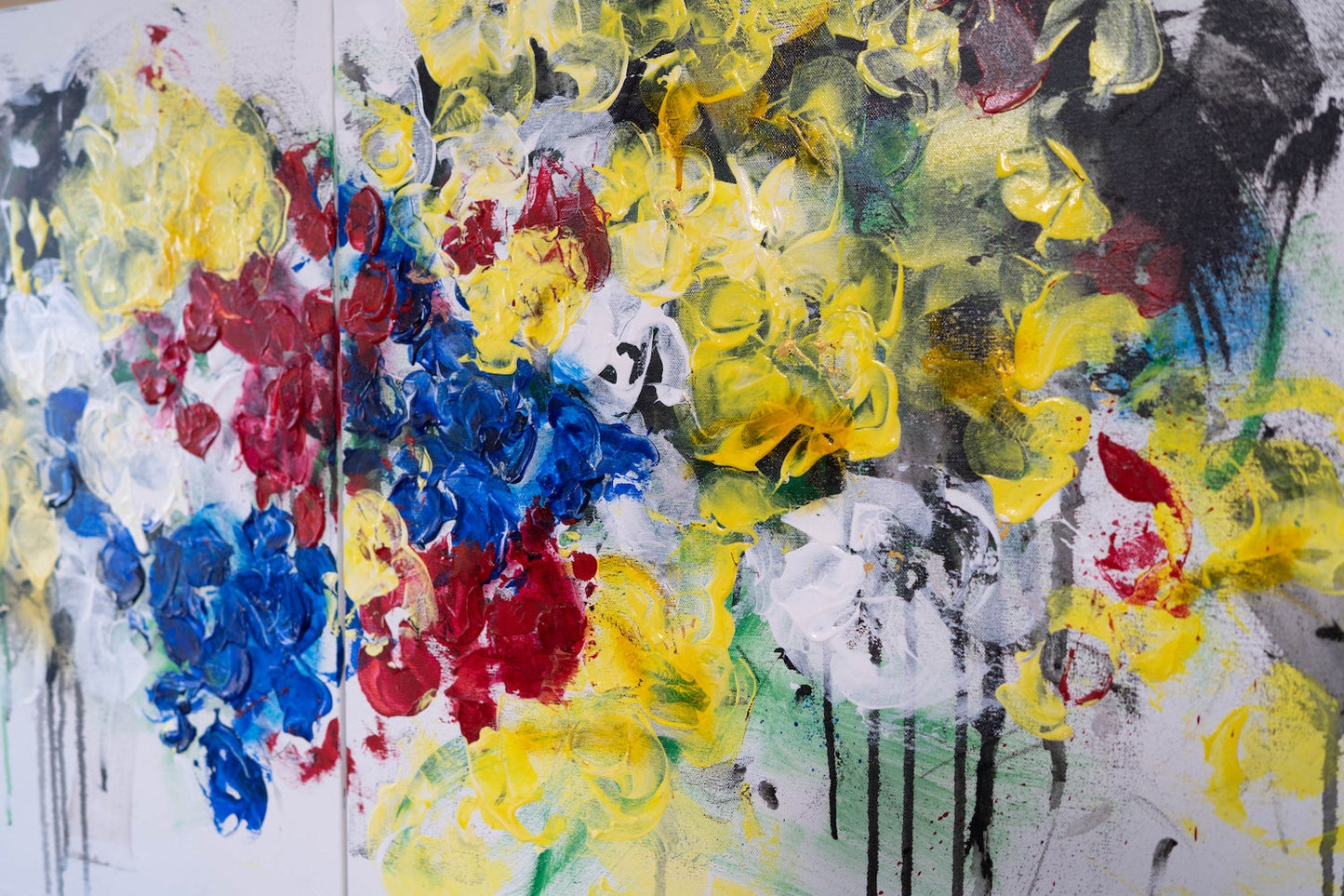 Flowers contemporary painting art