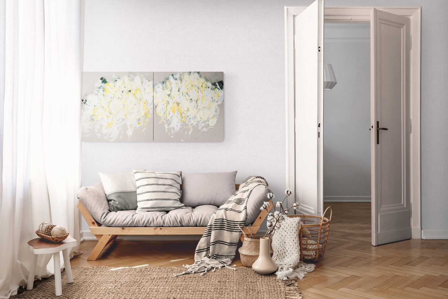 Flowers contemporary painting art