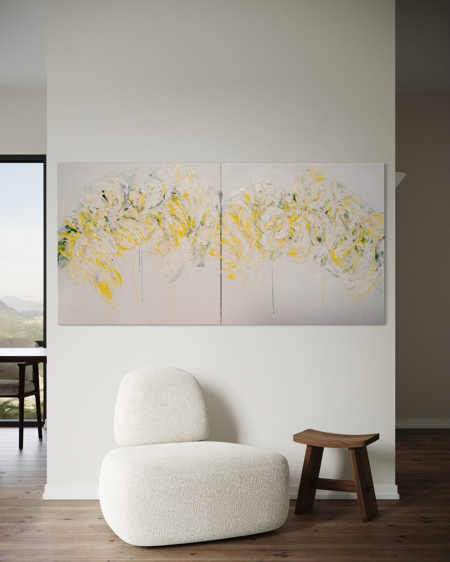 contemporary painting Flowers