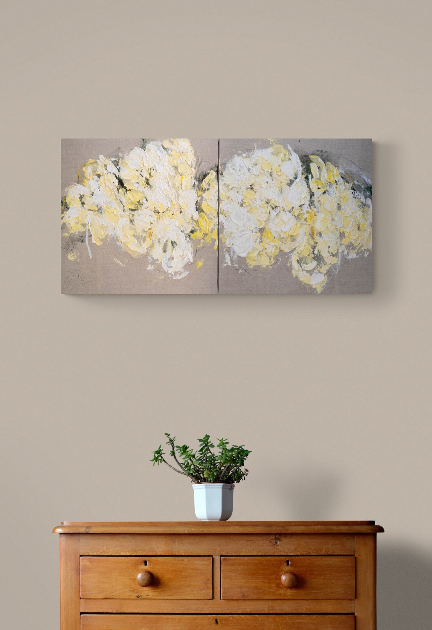 Flowers contemporary painting art