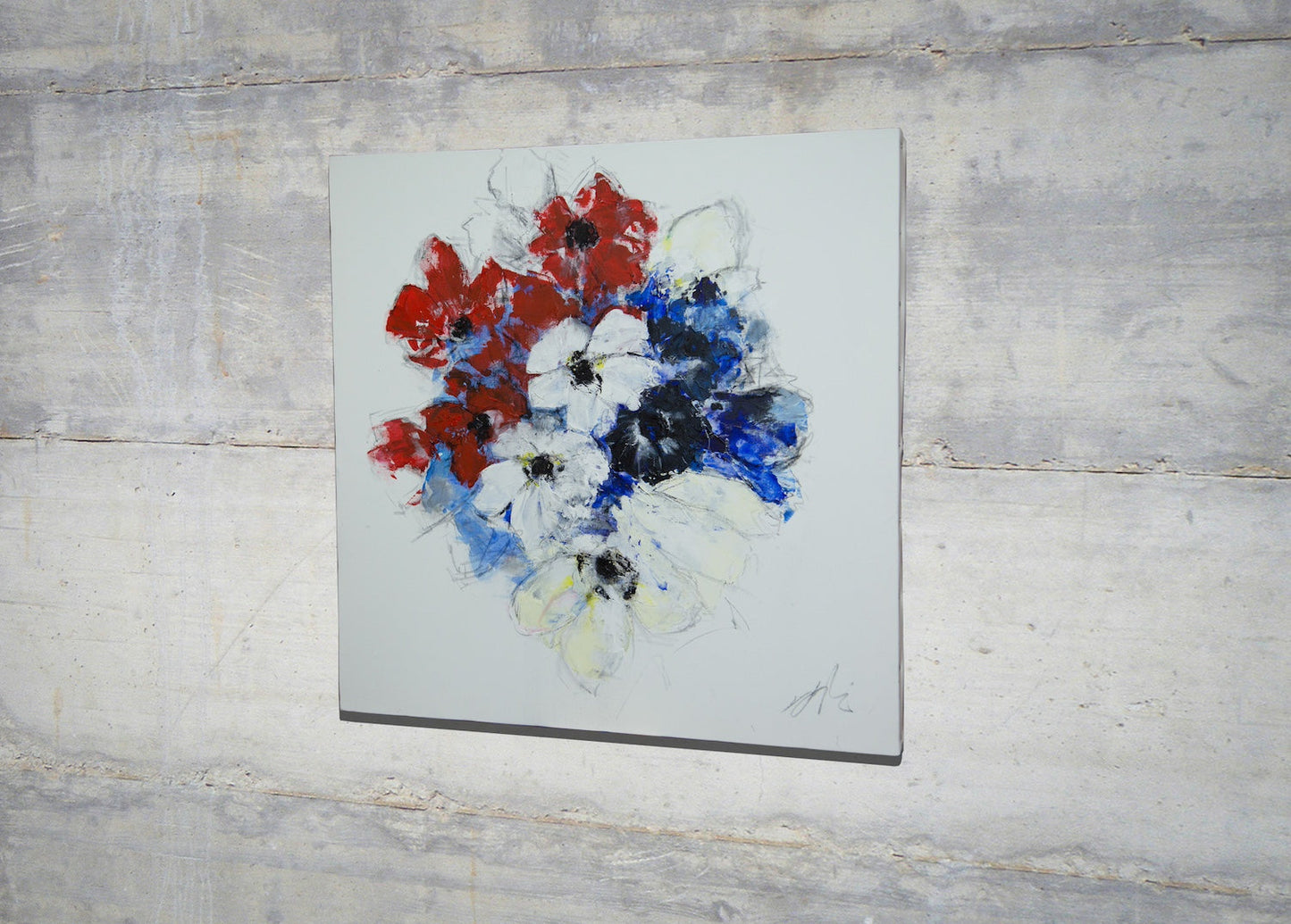 Flowers contemporary painting art