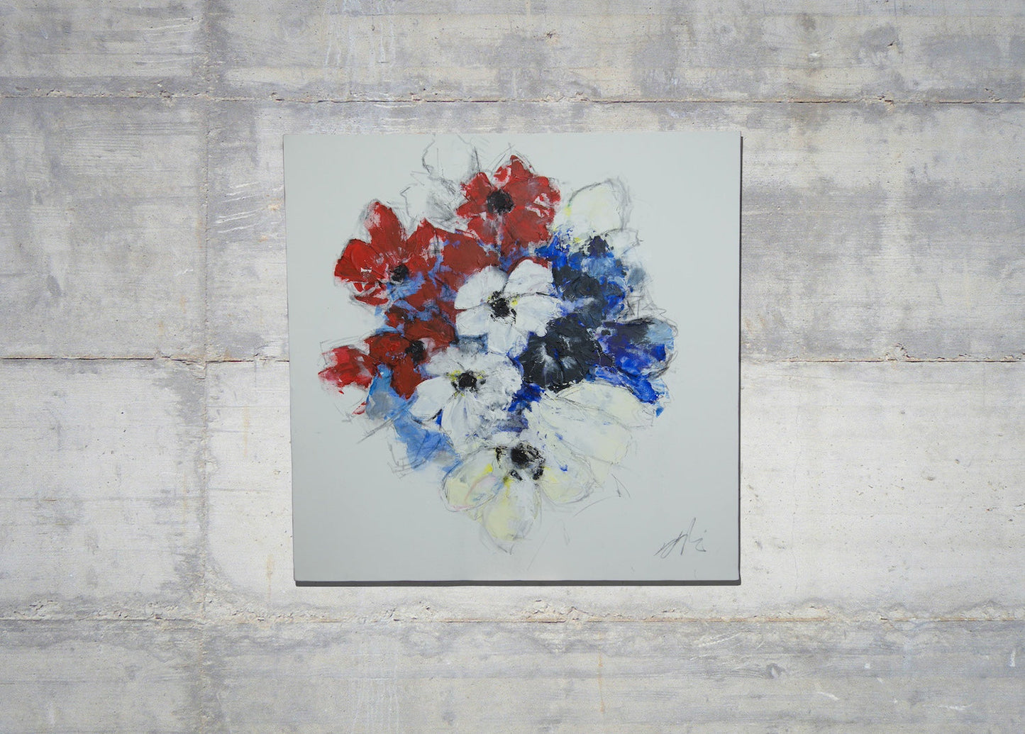 Flowers contemporary painting art