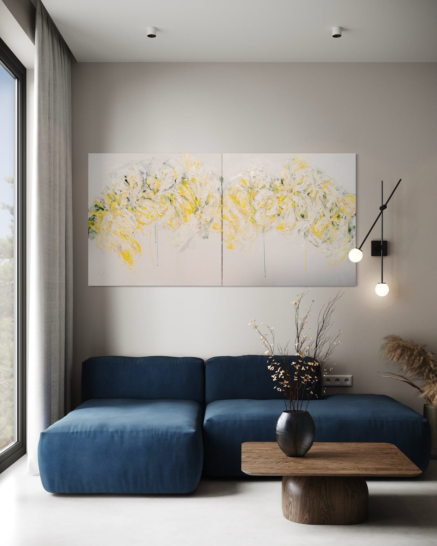 contemporary painting Flowers