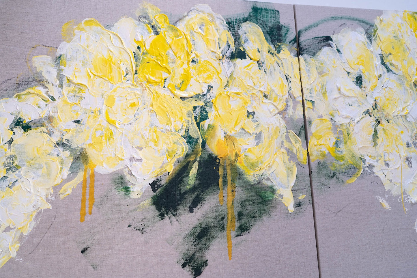 Flowers contemporary painting art