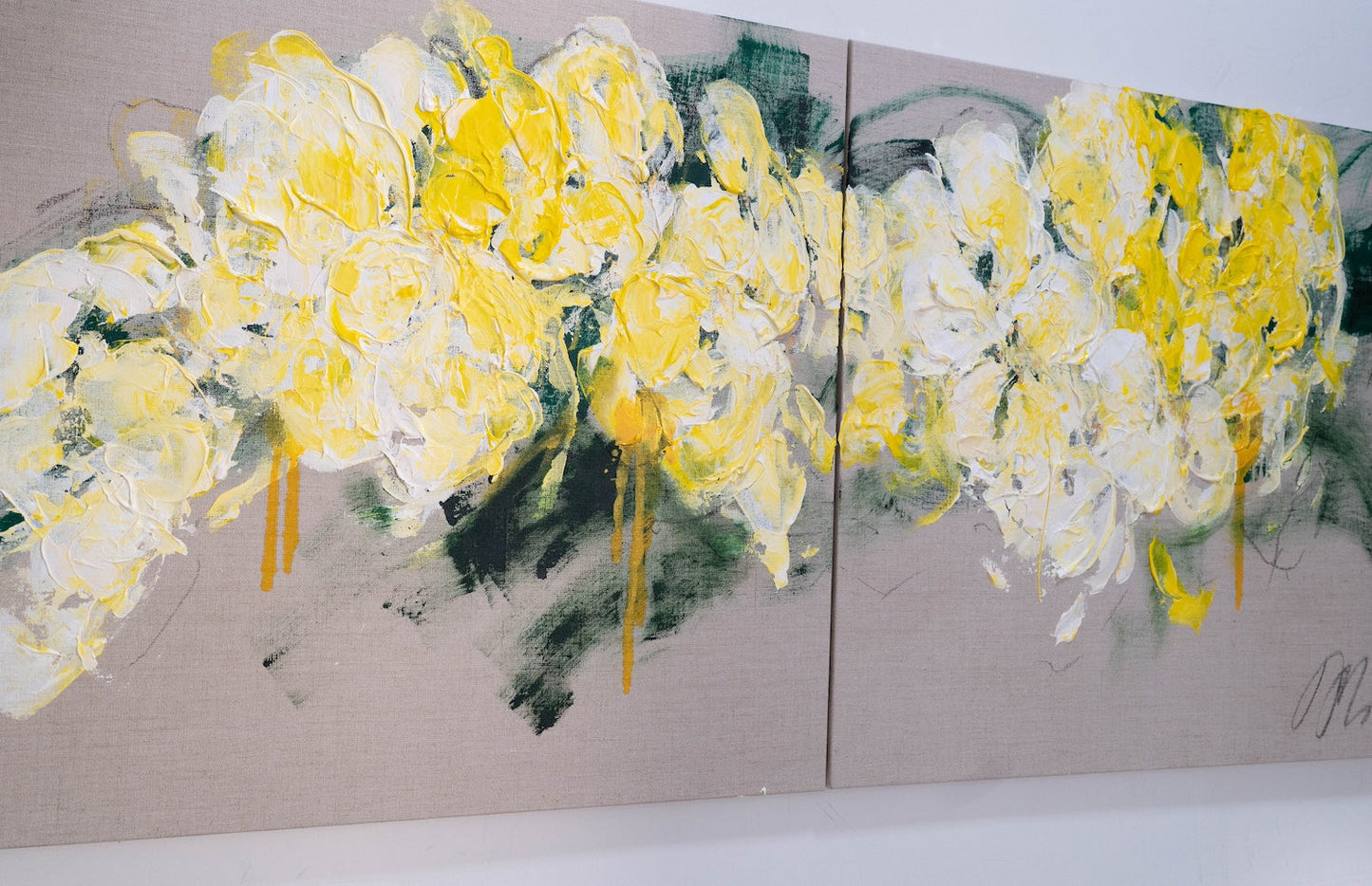 Flowers contemporary painting art