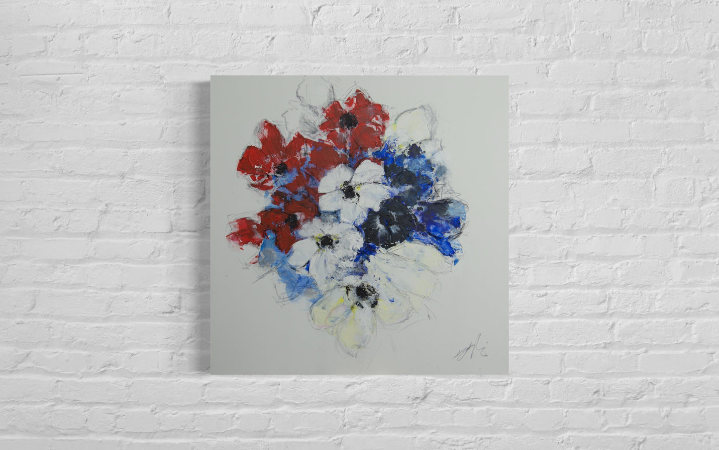 Flowers contemporary painting art