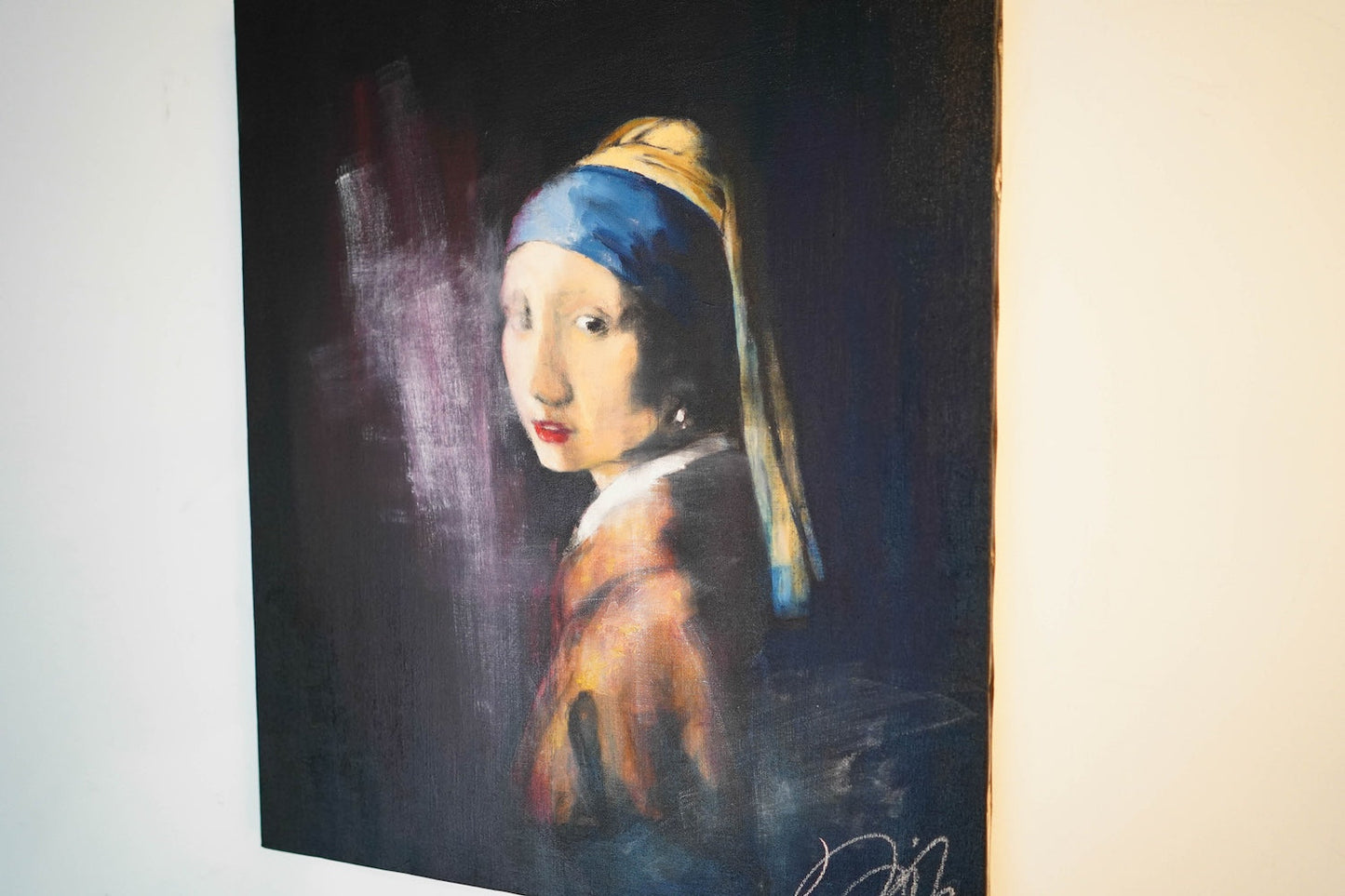 Girl with a pearl earring contemporary contemporary painting art