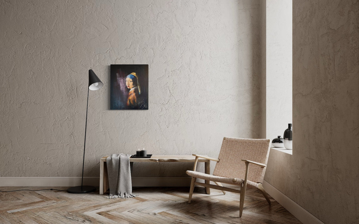 Girl with a pearl earring contemporary contemporary painting art