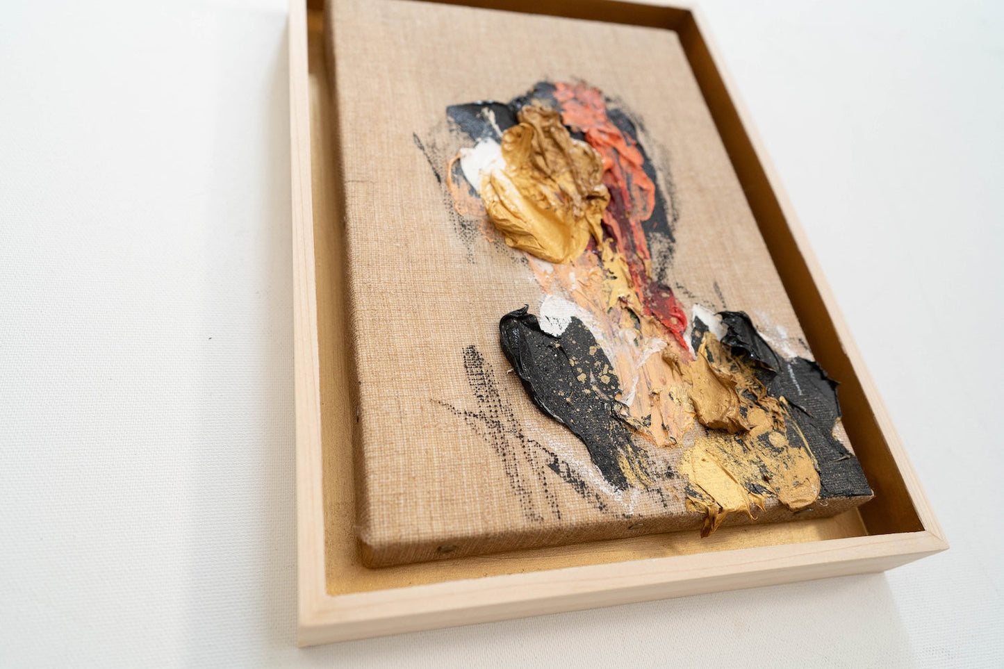 Gold Portrait work contemporary painting art