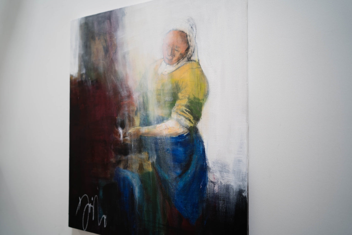 Het melkmeisje contemporary after Essential Vermeer contemporary painting art
